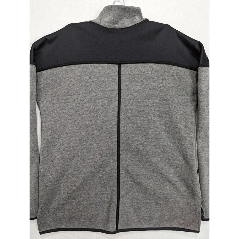 Champion Womens Jacket‎ Zipper Size L Polyester Blend Black Gray
